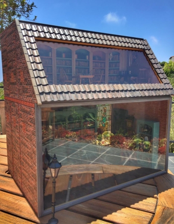 Kleines MODUL-BOX-HAUS mit Panorama Dachgeschoss